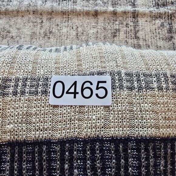 Coldwater Creek Linen Knit Cardigan Womens Small Striped Open Sweater Coastal - Picture 8 of 9